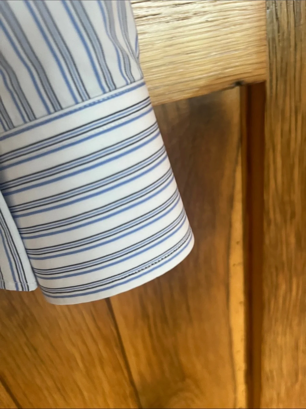 Polo by Ralph Lauren White and Blue Striped Men's Dress Shirt